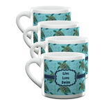 Sea Turtles Double Shot Espresso Cups - Set of 4