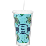 Sea Turtles Double Wall Tumbler with Straw (Personalized)