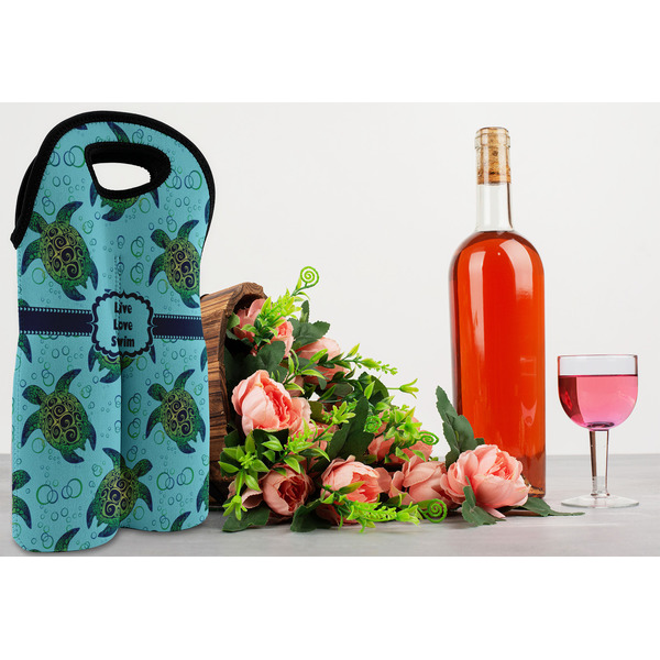 Sea Turtles Double Wine Tote - LIFESTYLE (new)