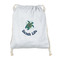 Sea Turtles Drawstring Backpack - Sweatshirt Fleece - Double Sided