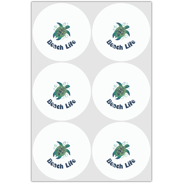 Sea Turtles Drink Topper - Large - Set of 6