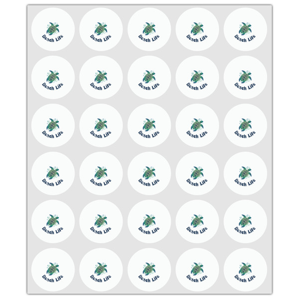 Sea Turtles Drink Topper - XSmall - Set of 30