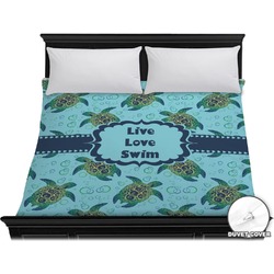 Sea Turtles Duvet Cover - King (Personalized)