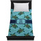 Sea Turtles Duvet Cover - Twin XL - On Bed - No Prop