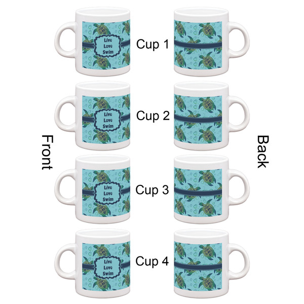 Sea Turtles Espresso Cup Set of 4 - Apvl
