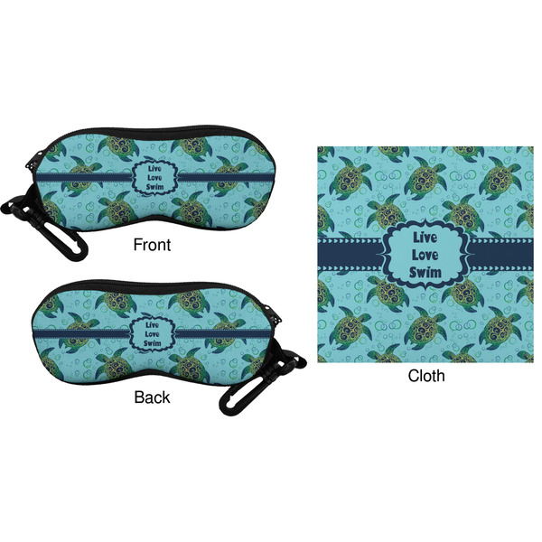 Sea Turtles Eyeglass Case & Cloth (Approval)
