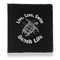 Sea Turtles Leather Binder - 1" - Black - Front View