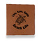 Sea Turtles Leather Binder - 1" - Rawhide - Front View