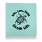 Sea Turtles Leather Binders - 1" - Teal - Front View