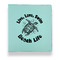 Sea Turtles Leather Binder - 1" - Teal