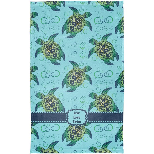 Sea Turtles Finger Tip Towel - Full View