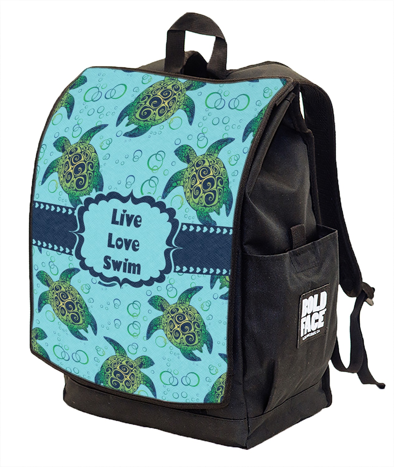 Sea Turtles Backpack w/ Front Flap (Personalized) YouCustomizeIt