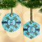 Sea Turtles Flat Glass Ornament