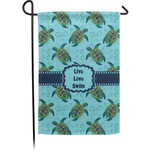 Custom Sea Turtles Small Garden Flag - Single Sided