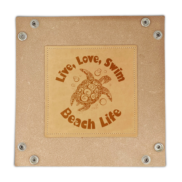 Sea Turtles Genuine Leather Valet Trays - FRONT
