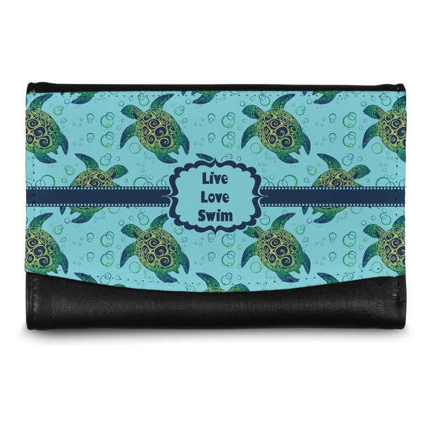 Custom Sea Turtles Genuine Leather Women's Wallet - Small