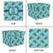 Sea Turtles Gift Boxes with Lid - Canvas Wrapped - Large - Approval