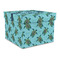 Sea Turtles Gift Boxes with Lid - Canvas Wrapped - Large - Front/Main