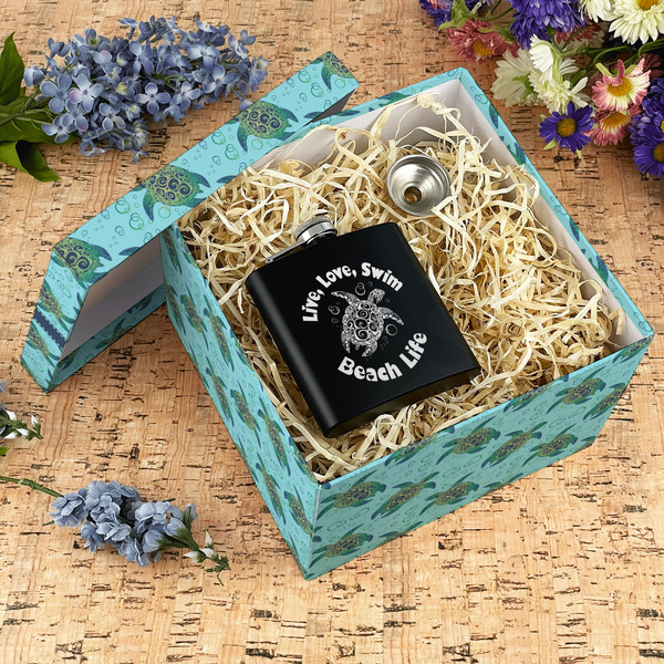 Sea Turtles Gift Boxes with Lid - Canvas Wrapped - X-Large - In Context