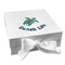 Sea Turtles Gift Boxes with Magnetic Lid - White - Front
