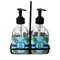Sea Turtles Glass Soap & Lotion Bottle Set