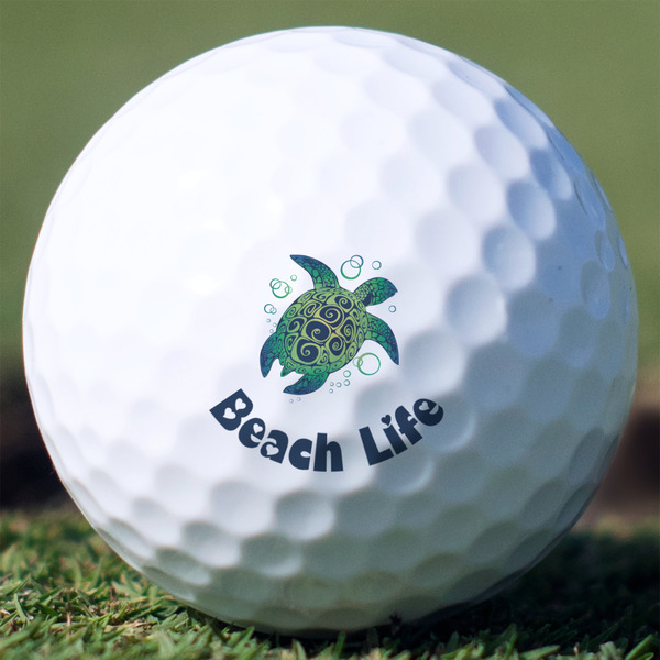 Custom Sea Turtles Golf Balls - Titleist Pro V1 - Set of 3
