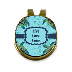 Sea Turtles Golf Ball Marker - Hat Clip - Gold