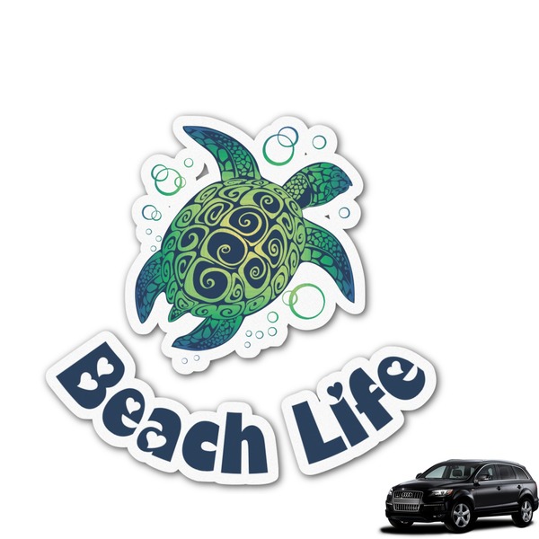 Custom Sea Turtles Graphic Car Decal (Personalized)