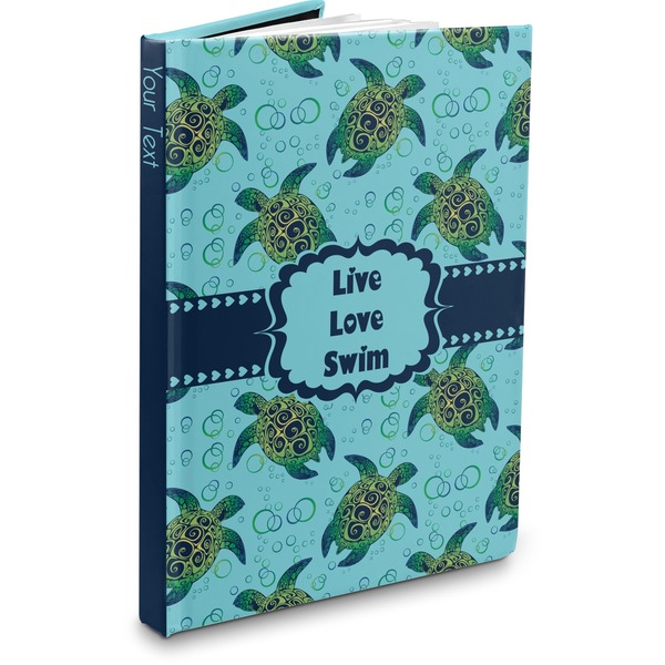 Custom Sea Turtles Hardbound Journal - 7.25" x 10" (Personalized)