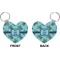 Sea Turtles Heart Keychain (Front + Back)
