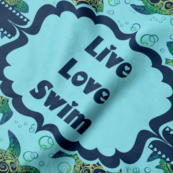 Sea Turtles Hooded Baby Towel- Detail Close Up