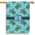 Sea Turtles 28" House Flag - Single Sided