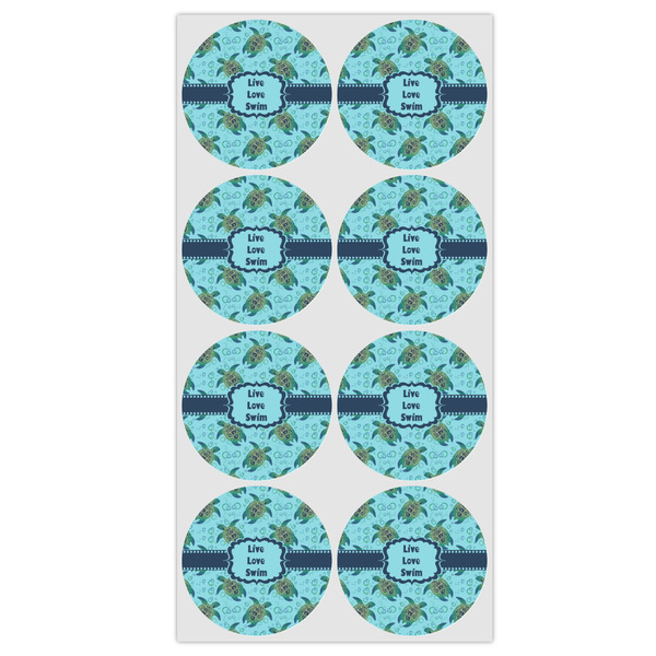 Sea Turtles Icing Circle - Medium - Set of 8
