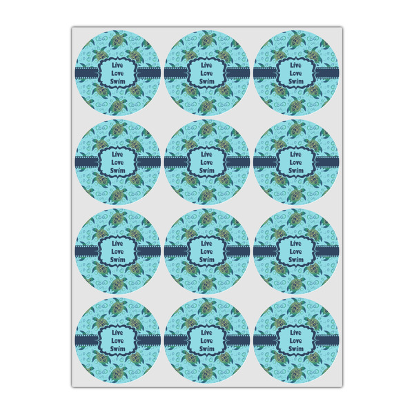 Sea Turtles Icing Circle - Small - Set of 12