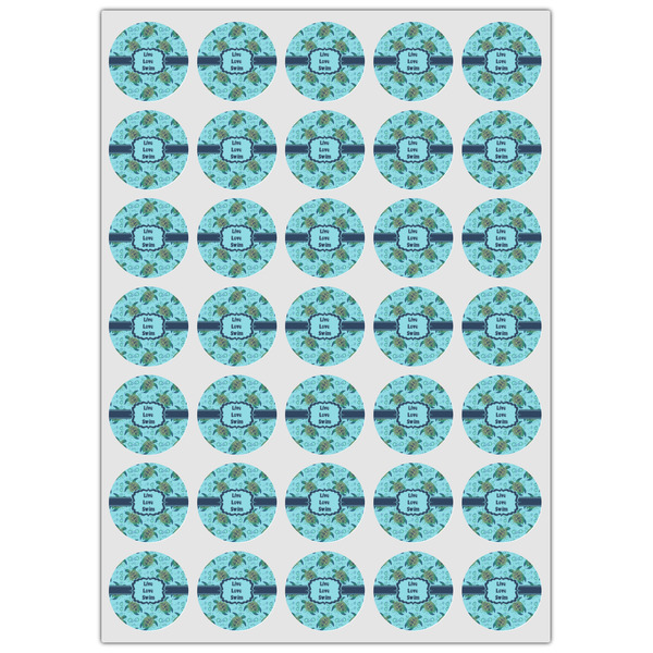 Sea Turtles Icing Circle - XSmall - Set of 35