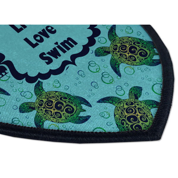 Sea Turtles Iron on Shield 3 Detail