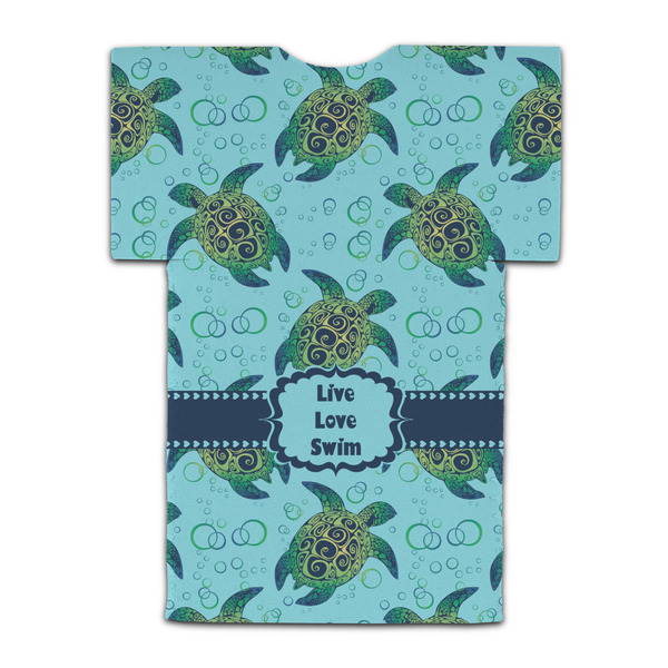 Sea Turtles Jersey Bottle Cooler - BACK (flat)