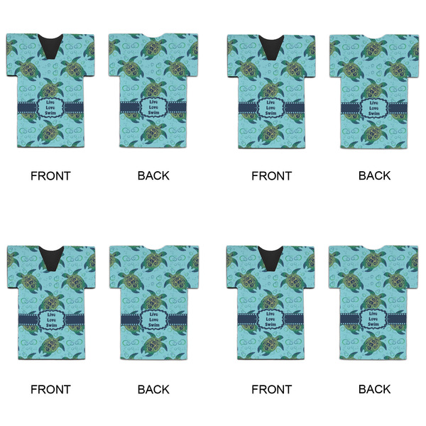 Sea Turtles Jersey Bottle Cooler - Set of 4 - APPROVAL