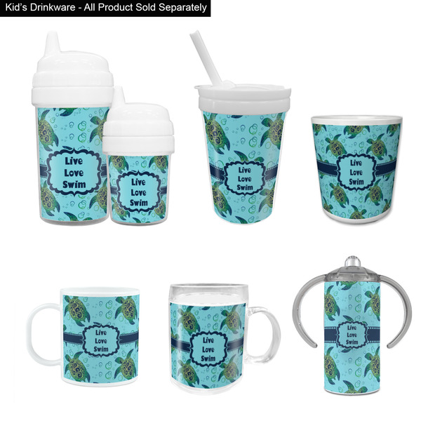 Sea Turtles Kid's Drinkware - Customized & Personalized