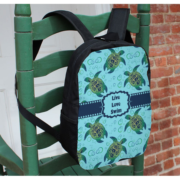 Sea Turtles Kids Backpack - In Context