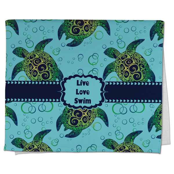Custom Sea Turtles Kitchen Towel - Poly Cotton