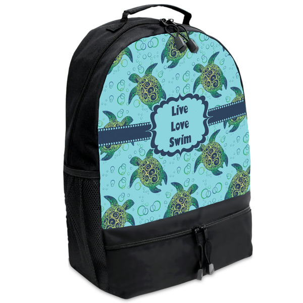 Custom Sea Turtles Backpacks - Black