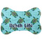 Sea Turtles Bone Shaped Dog Food Mat (Personalized)