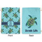 Sea Turtles Large Laundry Bag - Front & Back View