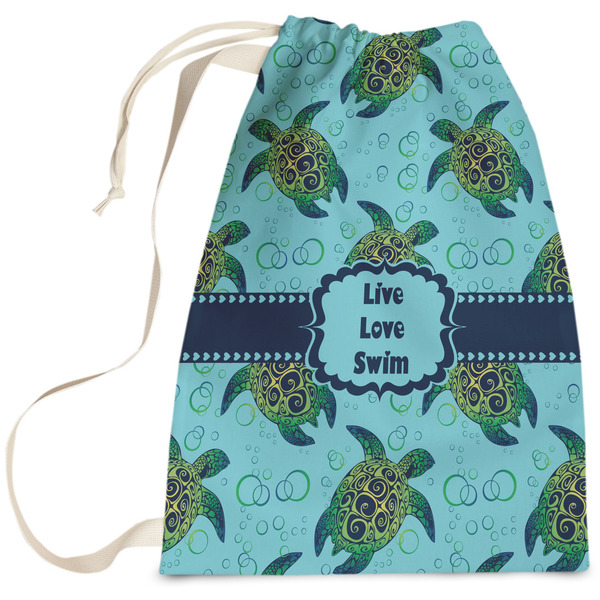 Custom Sea Turtles Laundry Bag