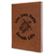 Sea Turtles Leather Sketchbook - Large - Double Sided - Angled View