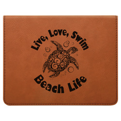 Sea Turtles Leatherette 4-Piece Wine Tool Set (Personalized)