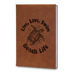 Sea Turtles Leatherette Journal - Large - Double Sided