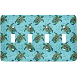 Sea Turtles Light Switch Cover (4 Toggle Plate)