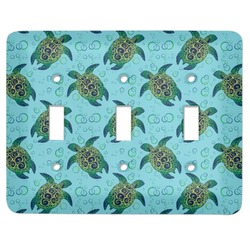 Sea Turtles Light Switch Cover (3 Toggle Plate)